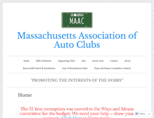 Tablet Screenshot of massautoclubs.org